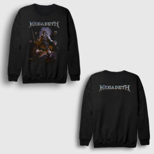 Cyber Army V2 Megadeth Sırt Baskılı Sweatshirt siyah