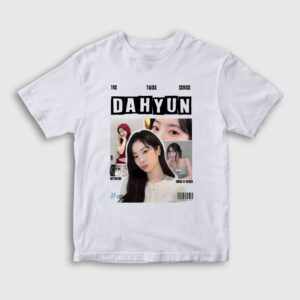 Dahyun K-Pop Twice Çocuk Tişört Beyaz