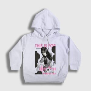 Dahyun This Is For K-Pop Twice Çocuk Kapşonlu Sweatshirt