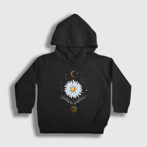 Daisy Papatya Sun Moon Güneş Ay Çocuk Kapşonlu Sweatshirt