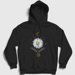 Daisy Papatya Sun Moon Güneş Ay Kapşonlu Sweatshirt