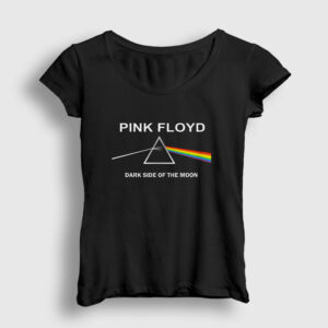 Dark Side Pink Floyd Kadın Tişört siyah