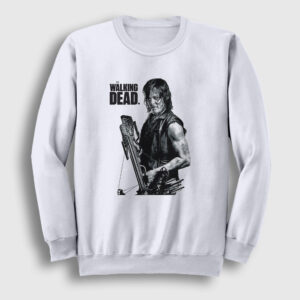 Daryl Dixon The Walking Dead Sweatshirt beyaz