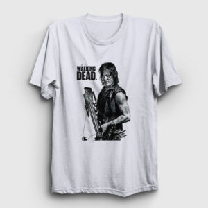 Daryl Dixon The Walking Dead Tişört beyaz