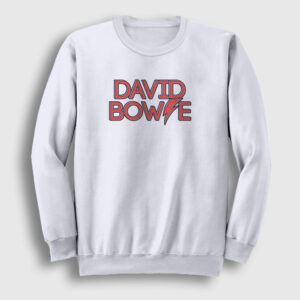 David Bowie Sweatshirt beyaz