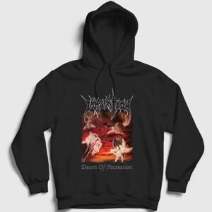 Dawn Of Possession Metal Immolation Kapşonlu Sweatshirt Siyah