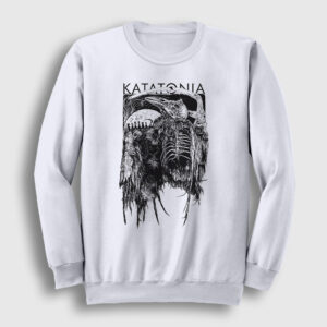 Death Katatonia Sweatshirt beyaz