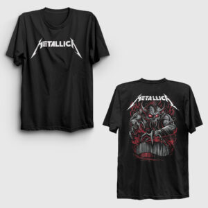 Demon Muzik Metallica Sırt Baskılı Tişört siyah