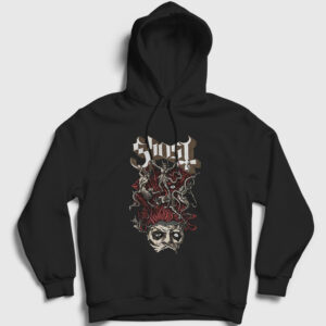 Demons Ghost Kapşonlu Sweatshirt siyah