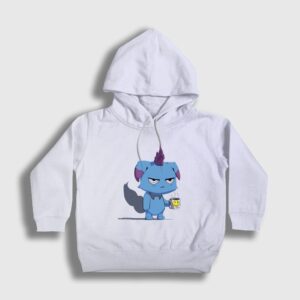 Depresso Oyun Palworld Çocuk Kapşonlu Sweatshirt Beyaz