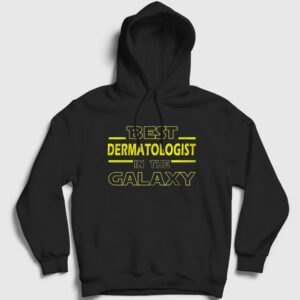 Dermatologist Galaxy Dermatoloji Hediye Dermatolog Kapşonlu Sweatshirt siyah