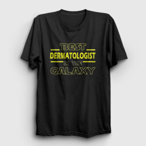 Dermatologist Galaxy Dermatoloji Hediye Dermatolog Tişört siyah