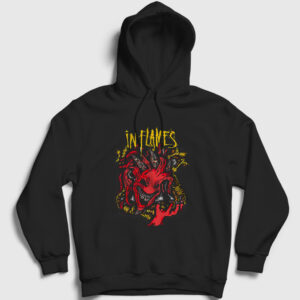 Devil V2 In Flames Kapşonlu Sweatshirt siyah