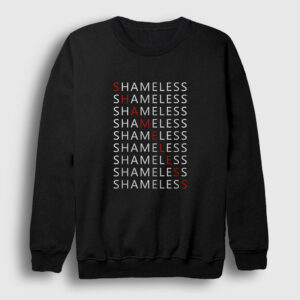 Diagonal Shameless Sweatshirt siyah