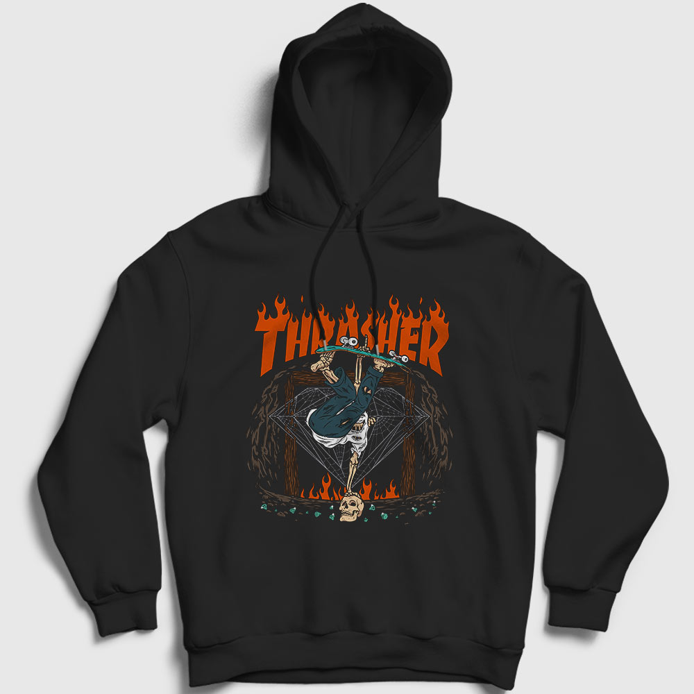 Diamond Thrasher Kapşonlu Sweatshirt