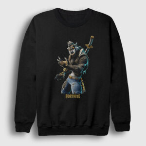 Dire Wolf Fortnite Sweatshirt siyah