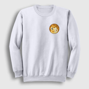 Dogecoin Bitcoin Sweatshirt beyaz