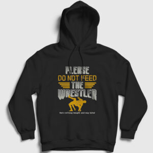 Don't Feed Ufc Mma Hediye Güreşçi Güreş Kapşonlu Sweatshirt siyah