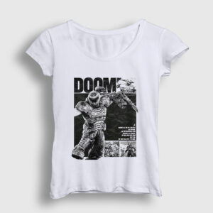 Doom Slayer Doom The Dark Ages Kadın Tişört beyaz