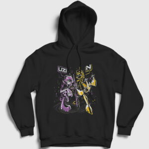 Doorman Murder Drones Kapşonlu Sweatshirt Siyah