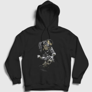 Dövme Tattoo Artist Skull Kapşonlu Sweatshirt siyah