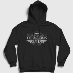 Dragons Did House Of The Dragon Kapşonlu Sweatshirt siyah