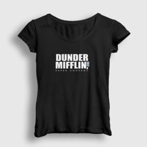 Dunder Mifflin Dizi The Office Kadın Tişört siyah