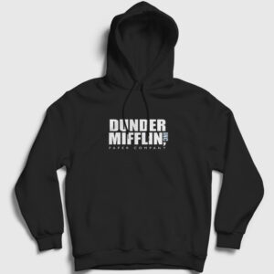 Dunder Mifflin Dizi The Office Kapşonlu Sweatshirt siyah