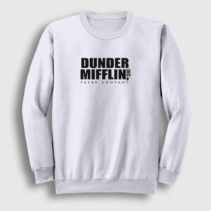 Dunder Mifflin Dizi The Office Sweatshirt beyaz