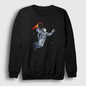 Dunk Astronaut Space Astronot Uzay Sweatshirt siyah