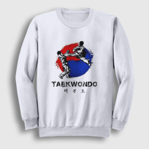 Dwit Chagi Taekwondo Ufc Mma Tekvando Sweatshirt beyaz