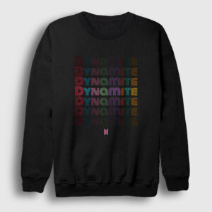 Dynamite Bts Sweatshirt siyah