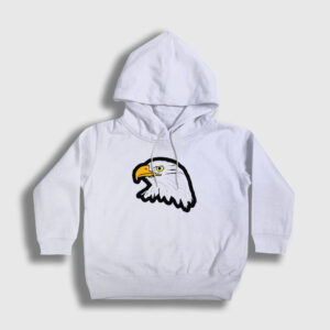 Eagle Kartal Çocuk Kapşonlu Sweatshirt beyaz