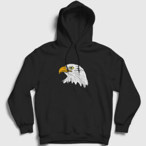 Eagle Kartal Kapşonlu Sweatshirt siyah