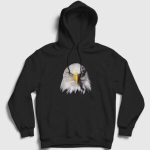 Eagle V2 Kartal Kapşonlu Sweatshirt siyah