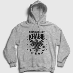 Eagle V2 Ufc Khabib Nurmagomedov Kapşonlu Sweatshirt gri kırçıllı