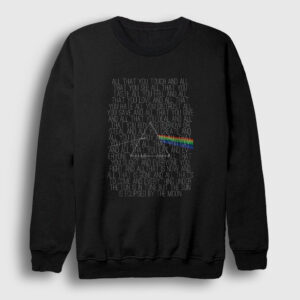 Eclipsed Pink Floyd Sweatshirt siyah