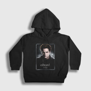 Edward Cullen Vampire Twilight Çocuk Kapşonlu Sweatshirt siyah