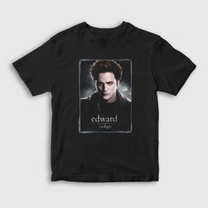 Edward Cullen Vampire Twilight Çocuk Tişört siyah