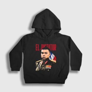 El Dictator Kylian Mbappe Futbol Çocuk Kapşonlu Sweatshirt Siyah