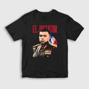 El Dictator Kylian Mbappe Futbol Çocuk Tişört Siyah