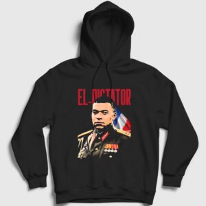 El Dictator Kylian Mbappe Futbol Kapşonlu Sweatshirt Siyah