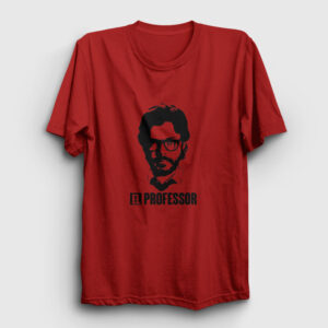 El Professor La Casa De Papel Tişört kırmızı