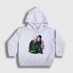 Ellie Oyun Last Of Us Çocuk Kapşonlu Sweatshirt beyaz