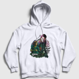 Ellie Oyun Last Of Us Kapşonlu Sweatshirt beyaz