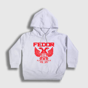 Emperor V2 Ufc Mma Fedor Emelianenko Çocuk Kapşonlu Sweatshirt beyaz