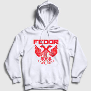 Emperor V2 Ufc Mma Fedor Emelianenko Kapşonlu Sweatshirt beyaz