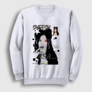 Enami Asa Sheesh K-Pop Babymonster Sweatshirt Beyaz
