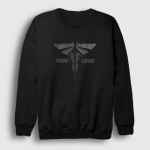 Endure And Survive V2 Oyun Last Of Us Sweatshirt siyah