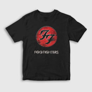 Eroded Logo Foo Fighters Çocuk Tişört siyah